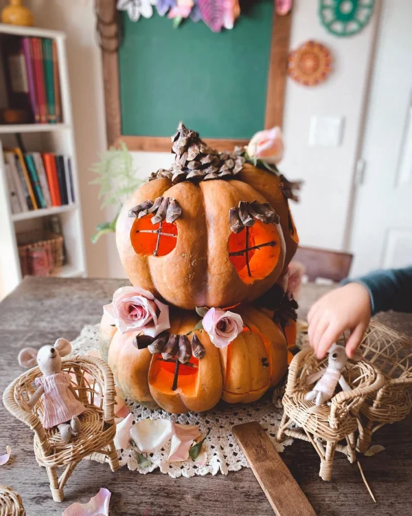 Two-Story Pumpkin House	