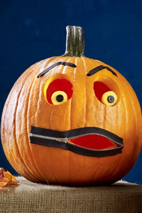 Zipper Mouth Pumpkin	