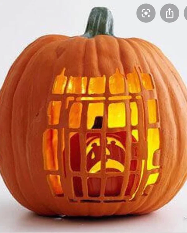 Crying Pumpkin in Jail	