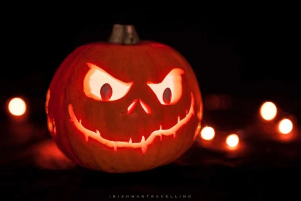 Smirking Pumpkin Head