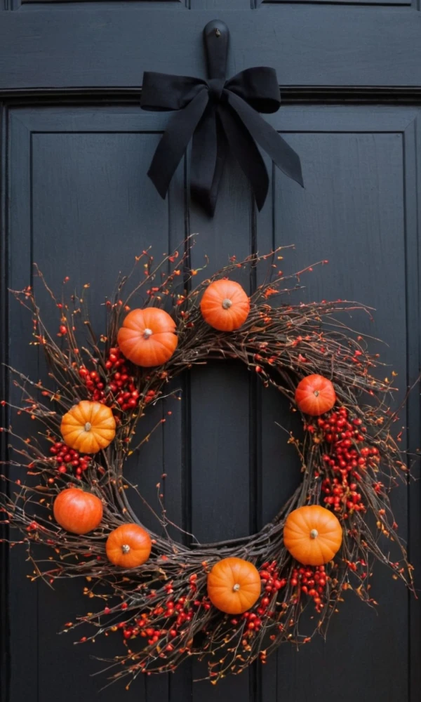 Berry Halloween Wreath