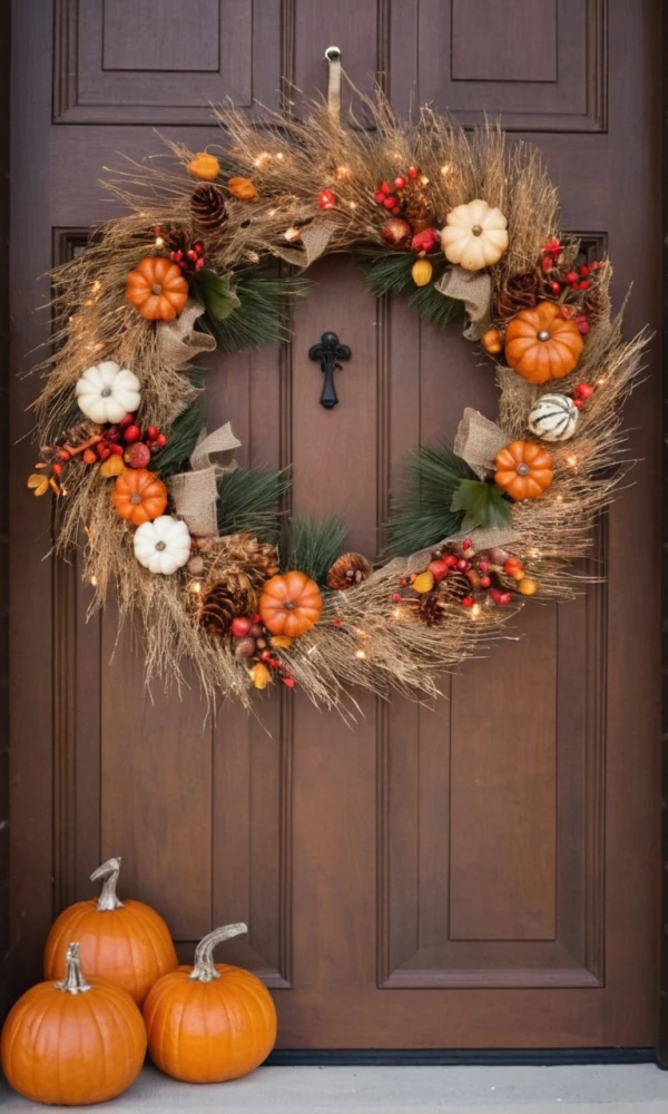 Customizable Hay Wreath