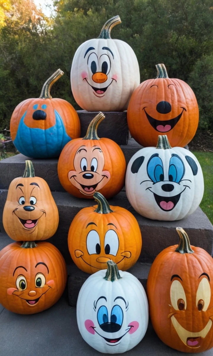 Popular Disney Character Pumpkins