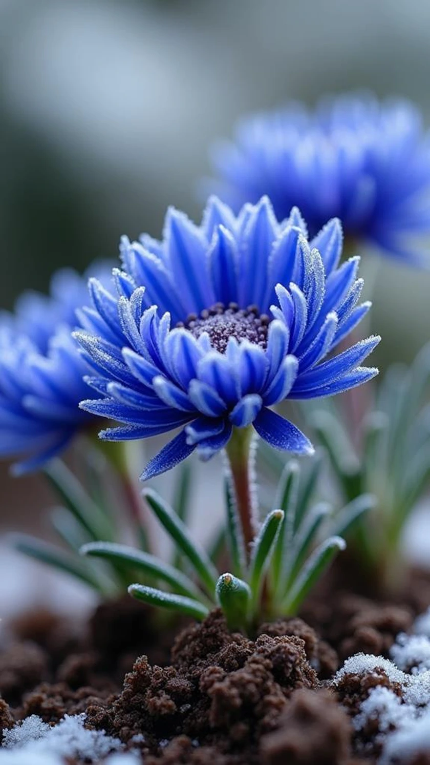 04 Winter Flowers - Cornflowers