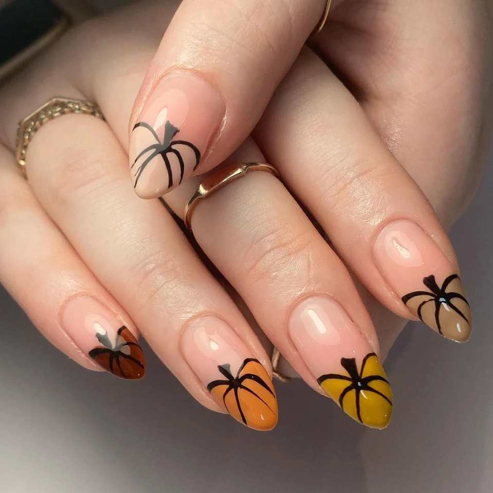 Pumpkin French Tips