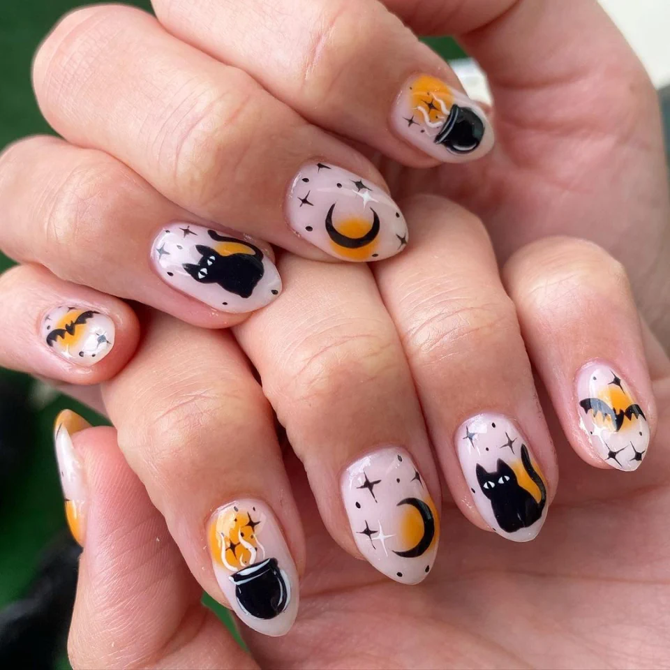 Halloween Witchcraft Nails