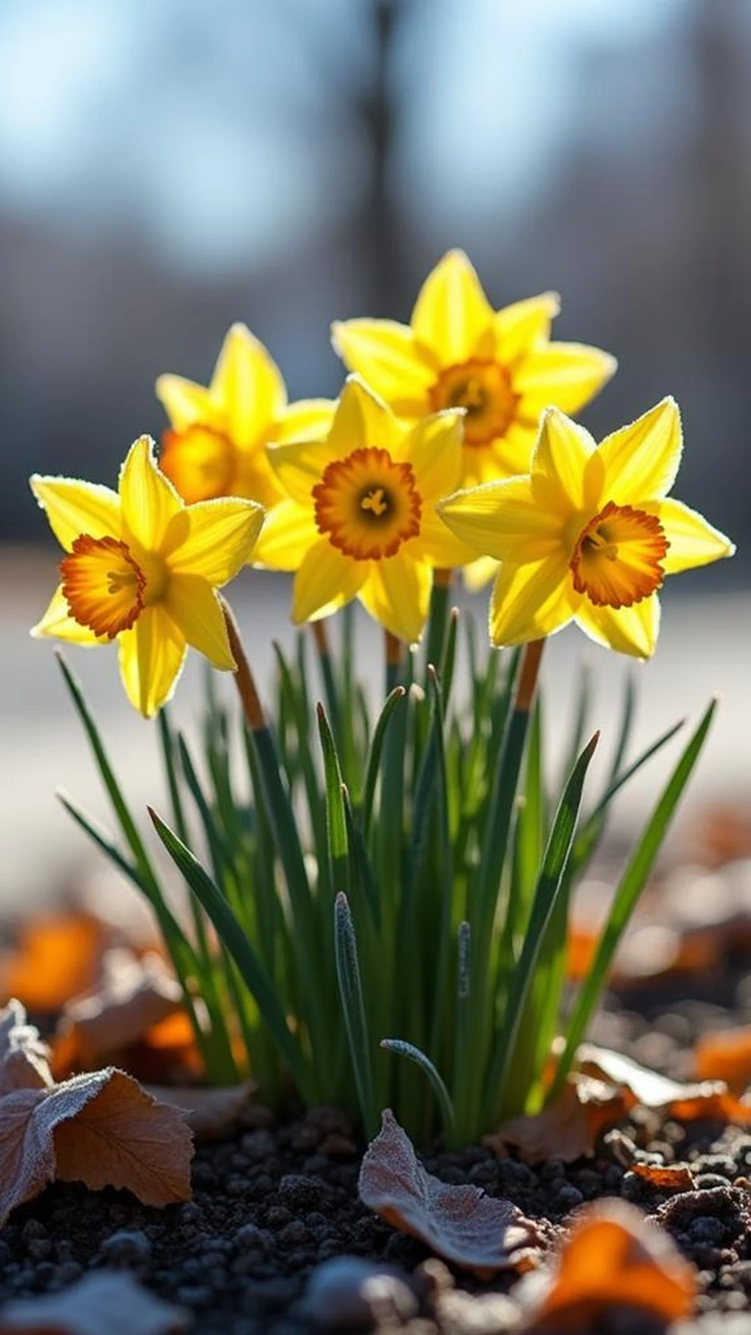 12 Winter Flowers - Daffodils