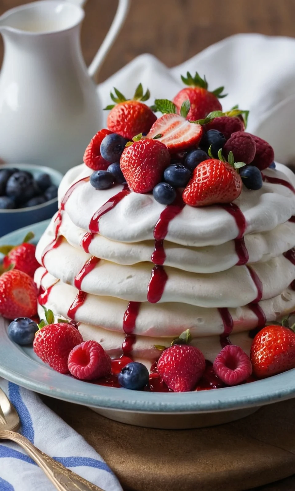 Easy Berry Pavlova