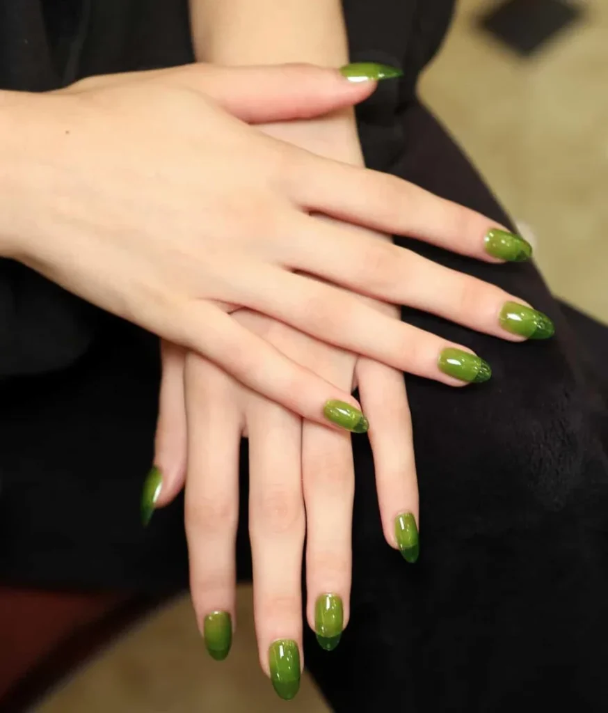 Slime Green Nails