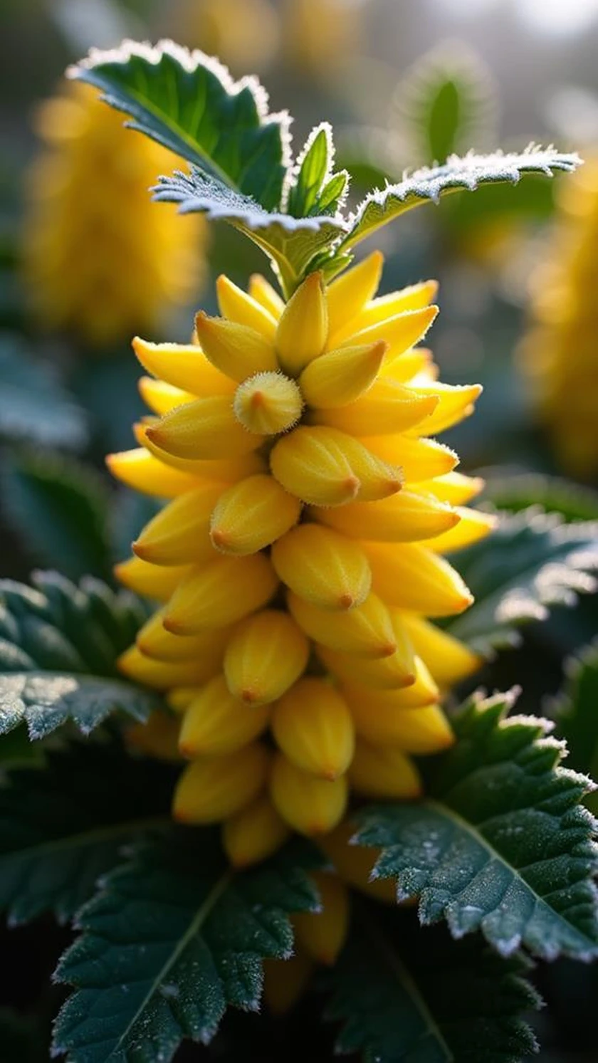 19 Winter Flowers - Mahonia