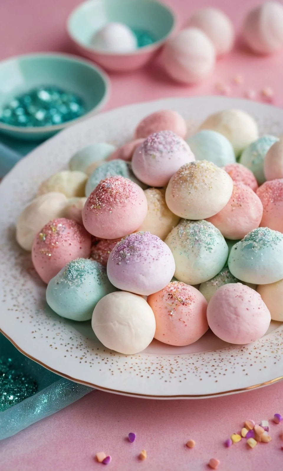 Vegan Candy Meringue Kisses