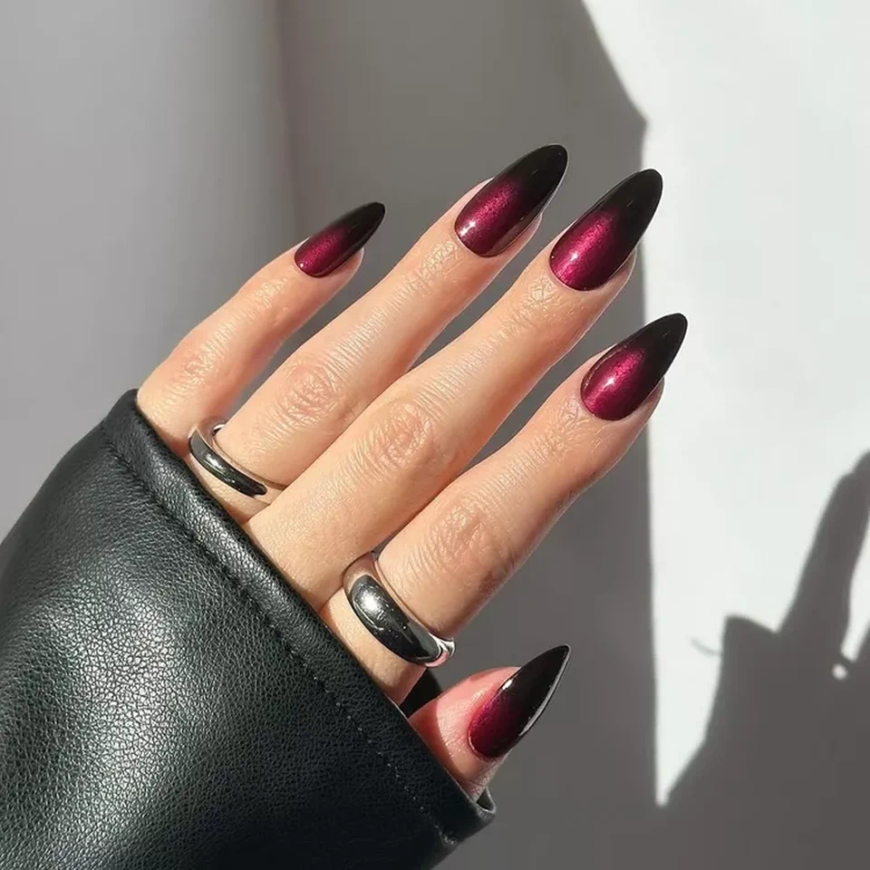 Vampy Ombré Nails