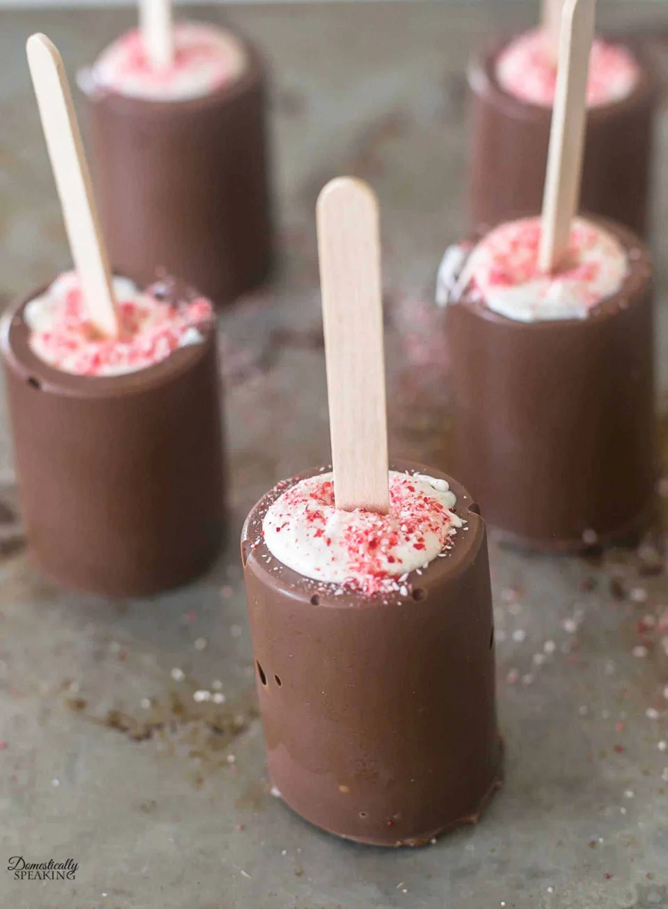 Vanilla Peppermint Hot Cocoa Sticks