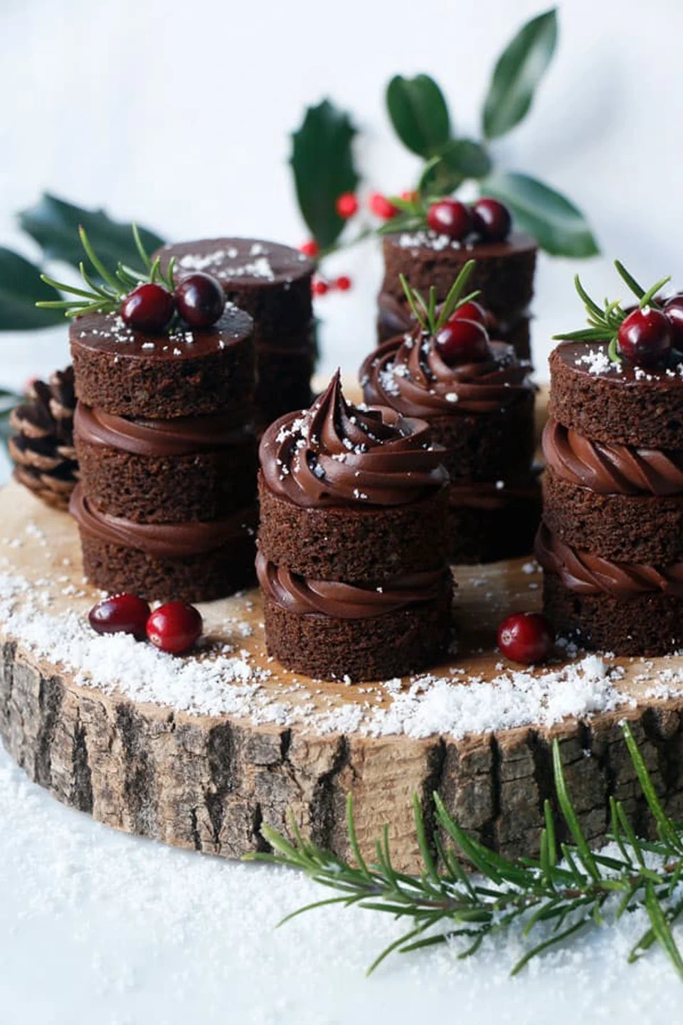 Chocolate Gingerbread Mini Cakes