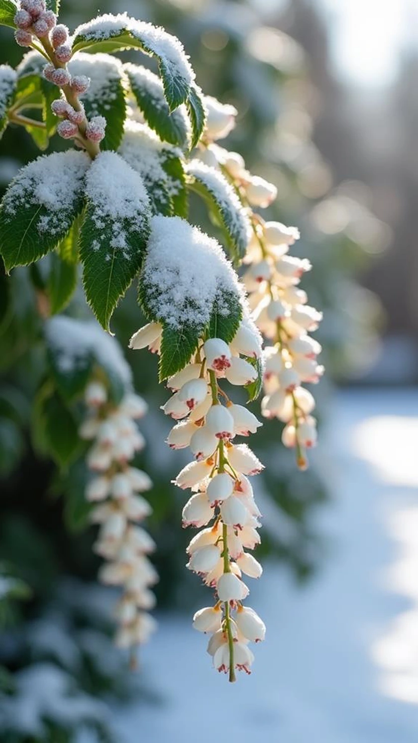 25 Winter Flowers - Japanese Pieris