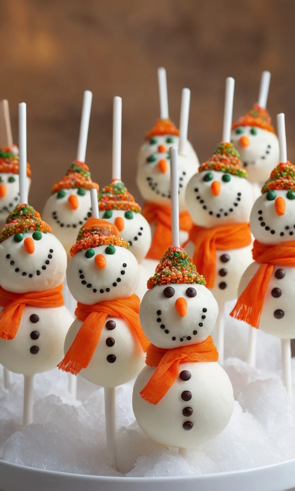 Snowman Cake Pops