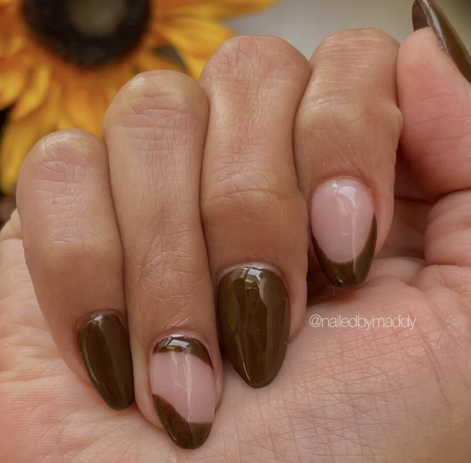 Fall Vibes Almond Nails