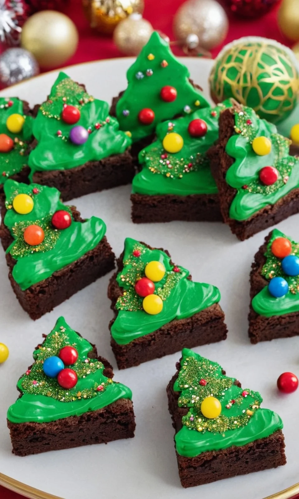 Christmas Tree Brownies