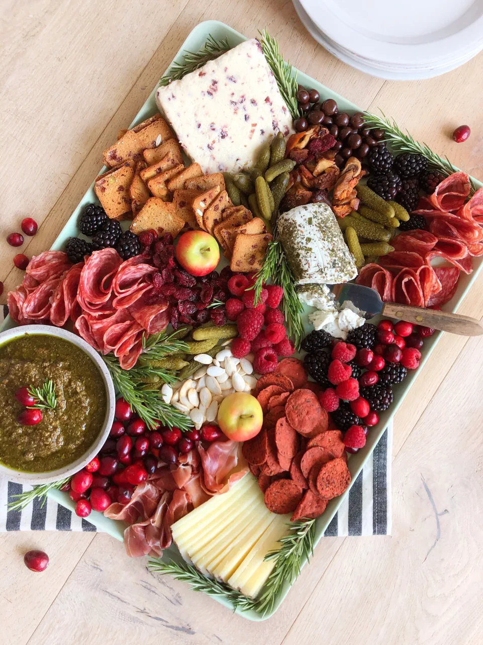 Christmas Charcuterie Board Ideas 12 - Dominant Red