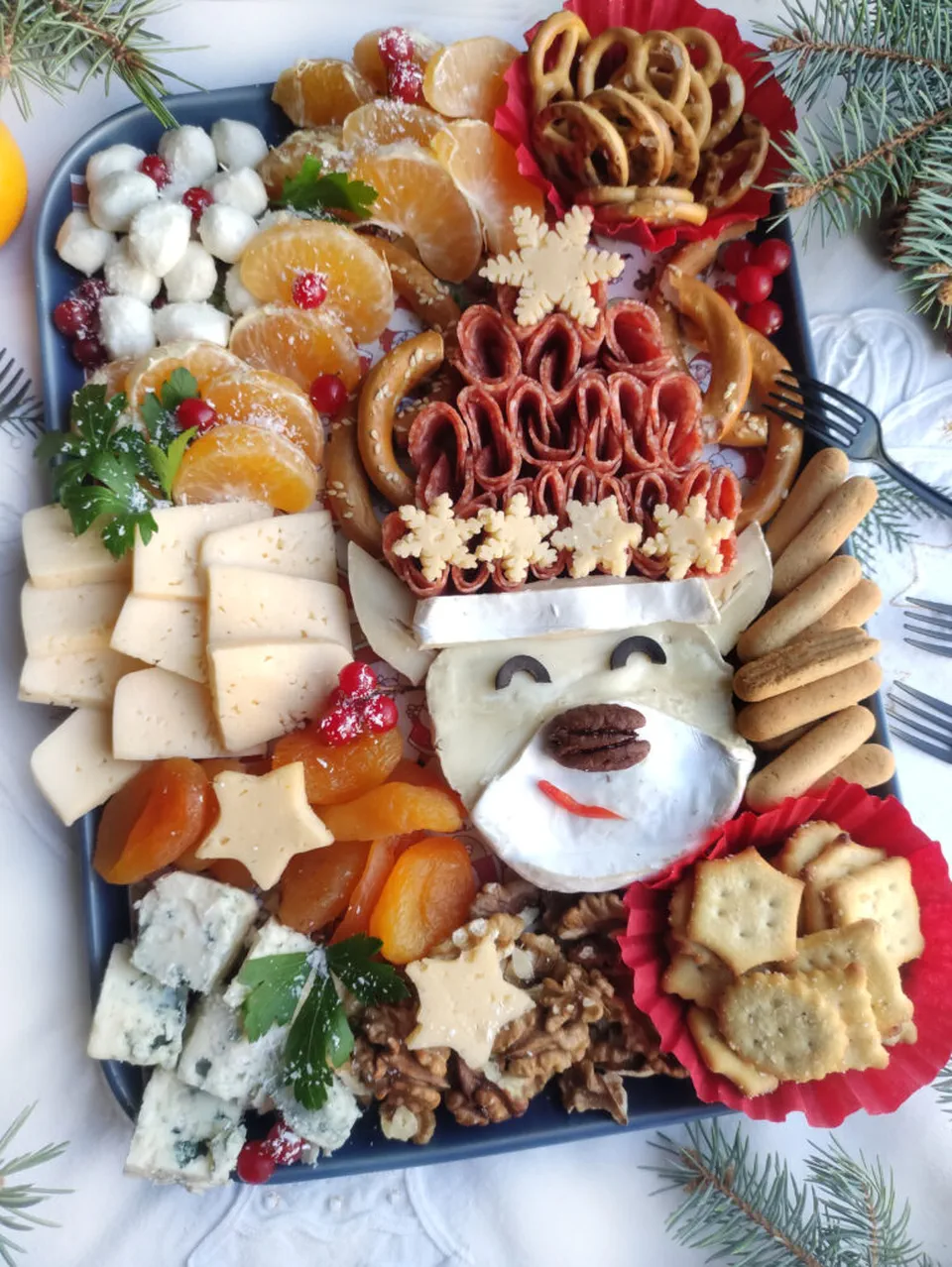 Christmas Charcuterie Board Ideas 17 - Happy Reindeer