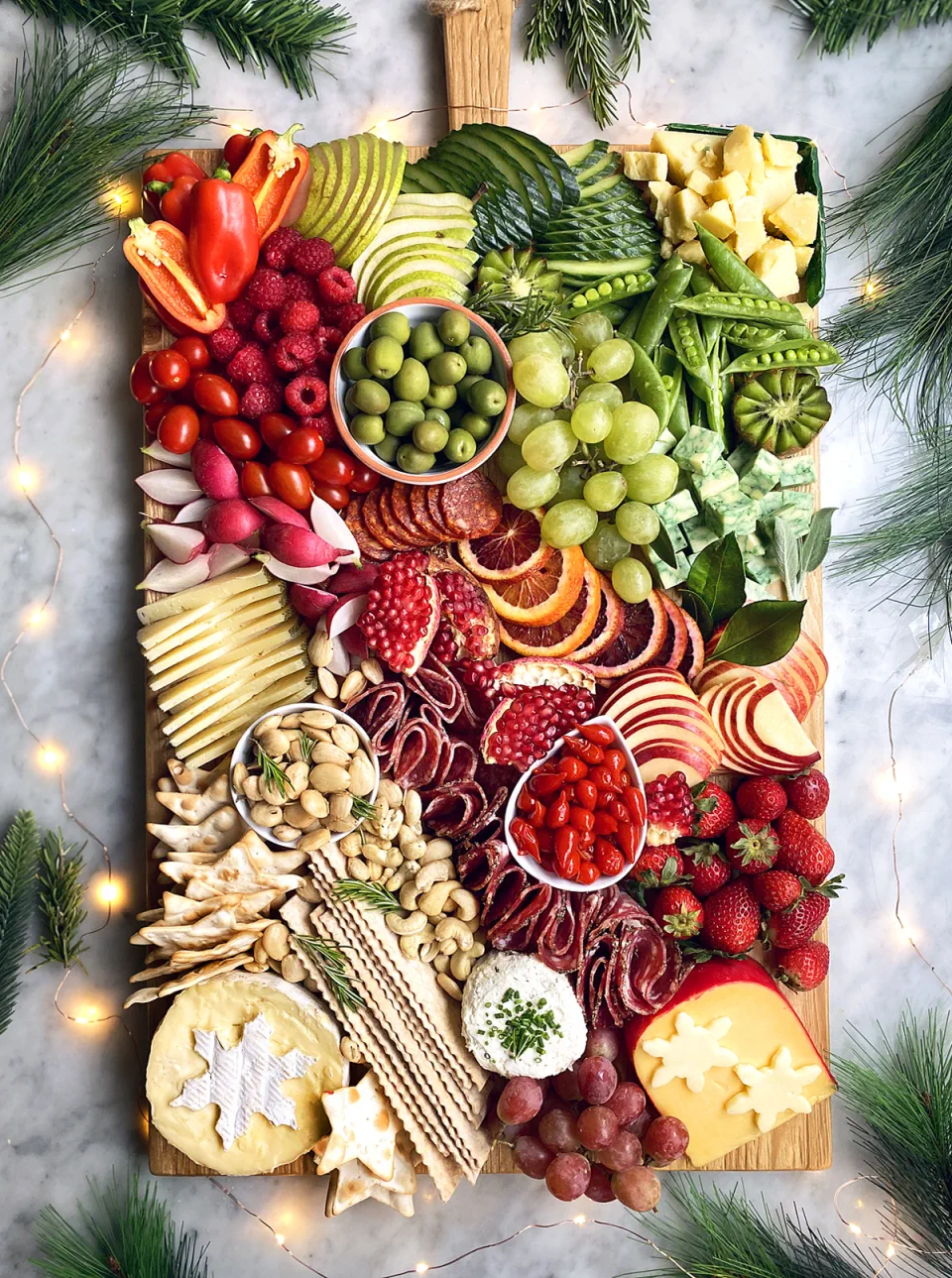 Christmas Charcuterie Board Ideas 2 - Red and Green