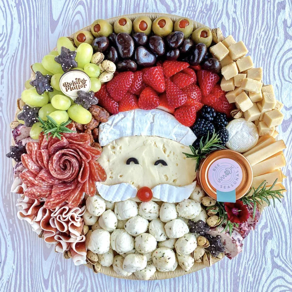 Christmas Charcuterie Board Ideas 22 - Joyful Santa