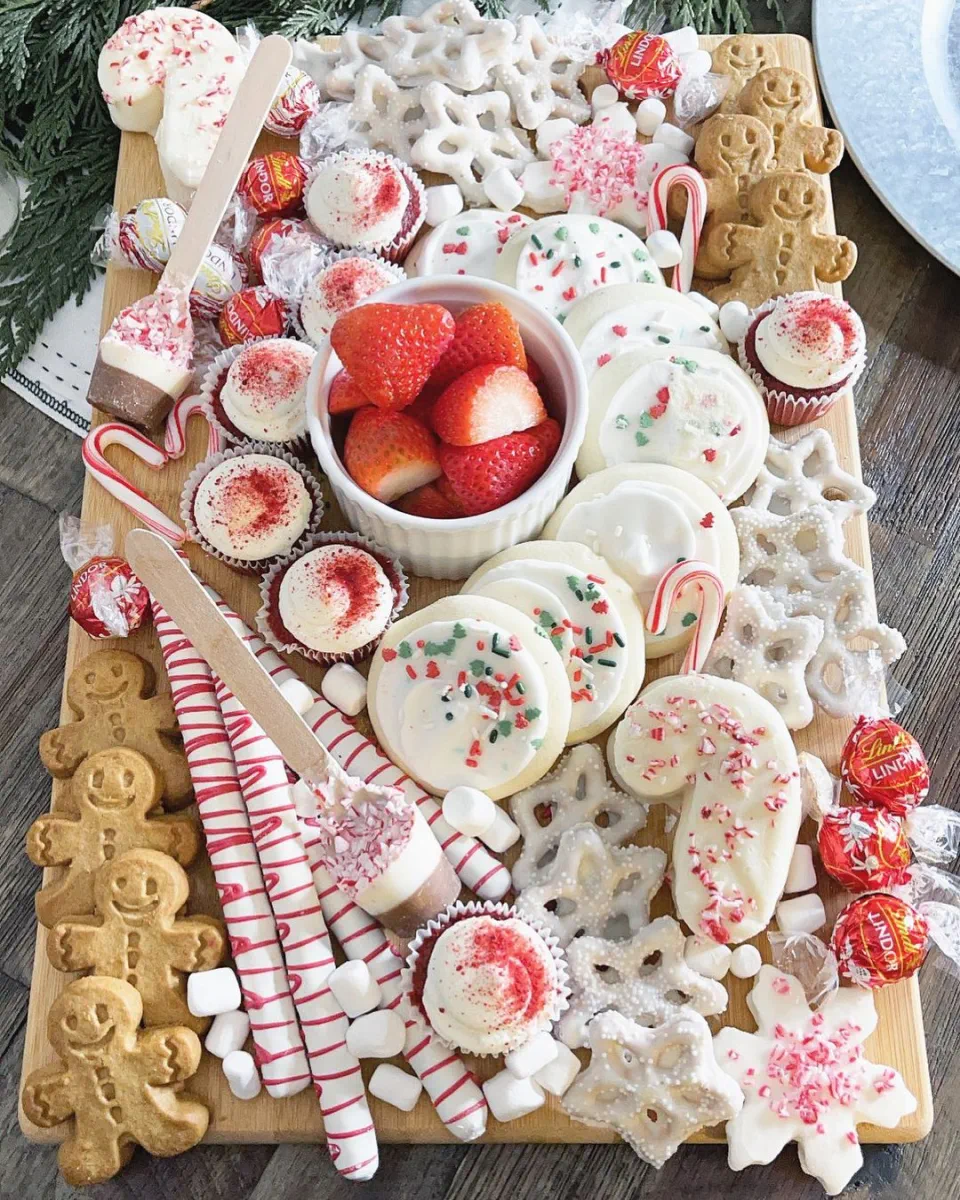 Christmas Charcuterie Board Ideas 40 - More White, Please