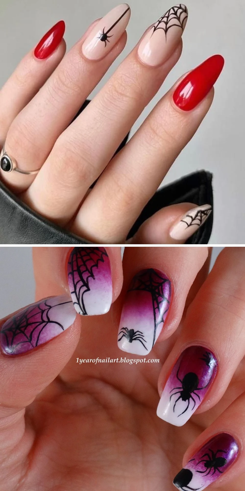 Creepy Spider Nails