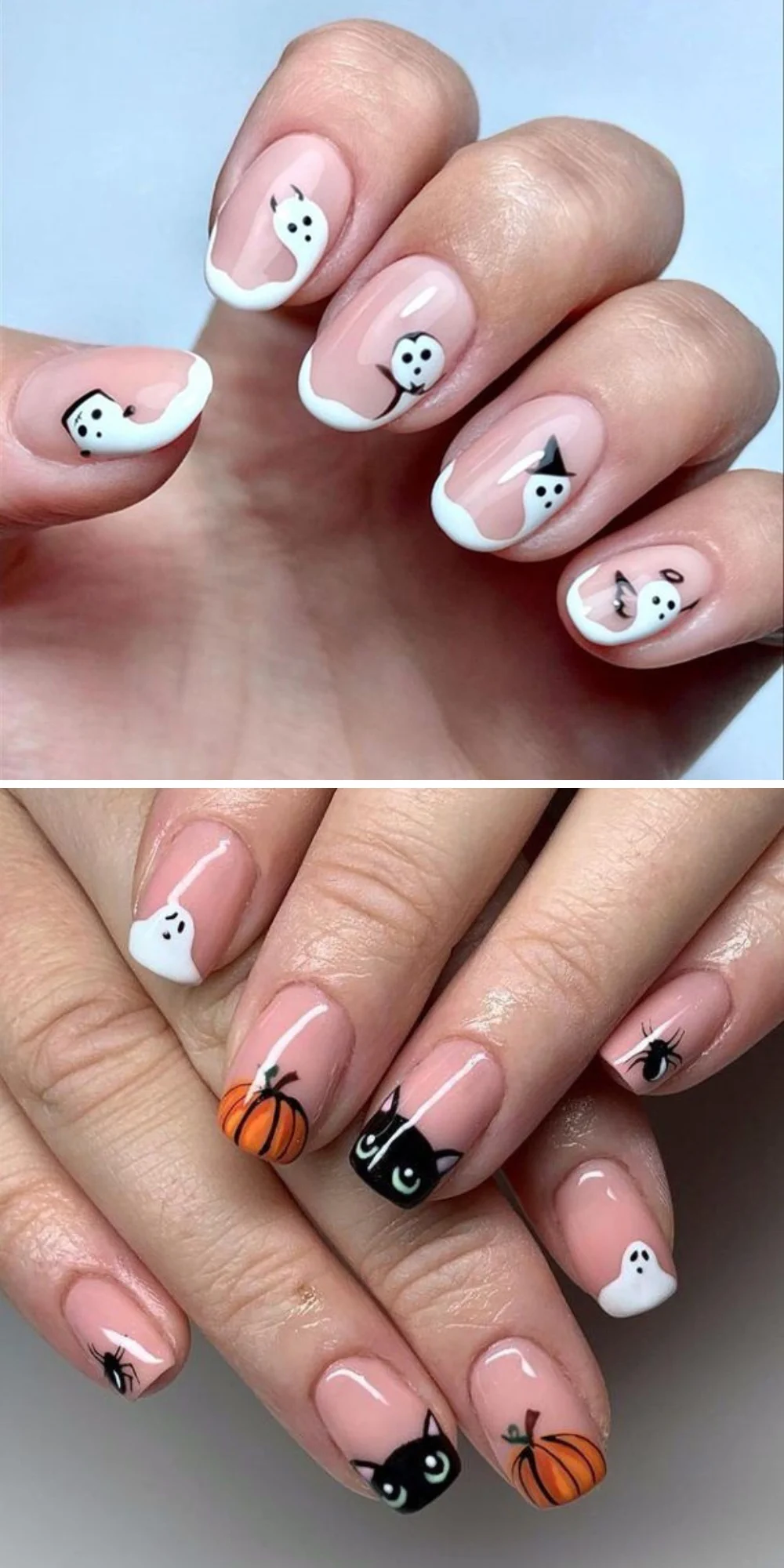 Cute Short Halloween Nails