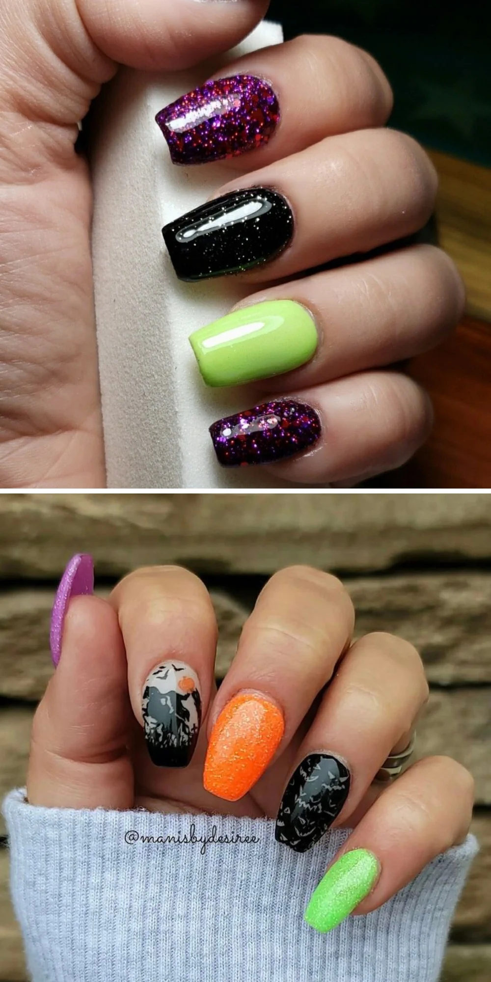 Halloween Dip Nails