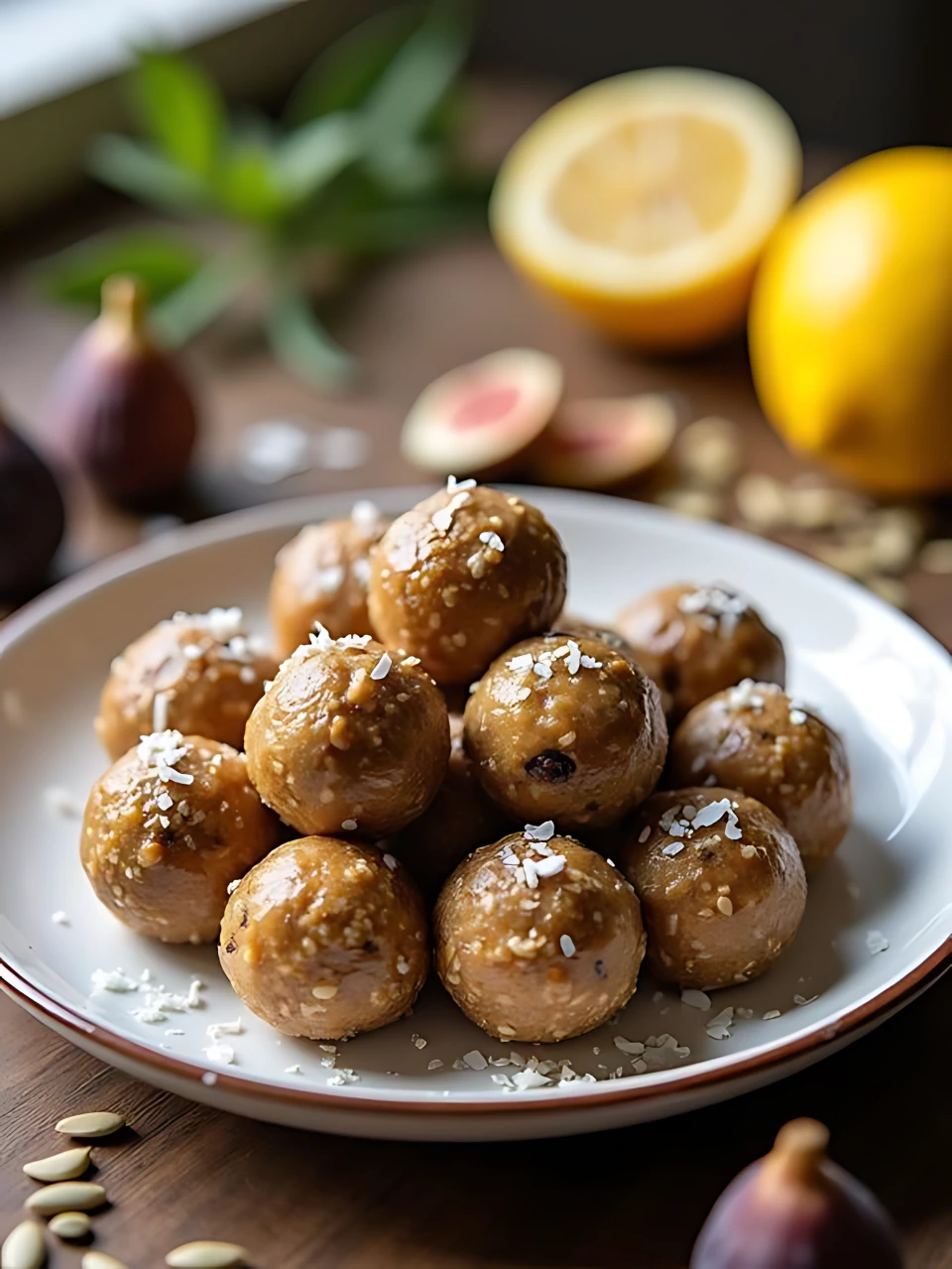 No Bake Energy Bites 07 - Sunflower Fig Balls