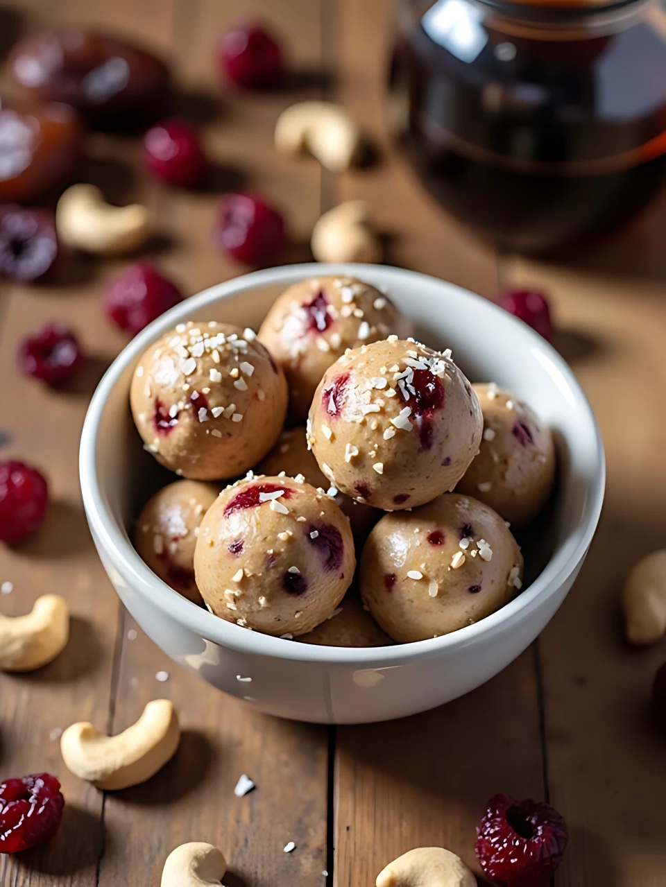 No Bake Energy Bites 13 - Cranberry Vanilla Bites