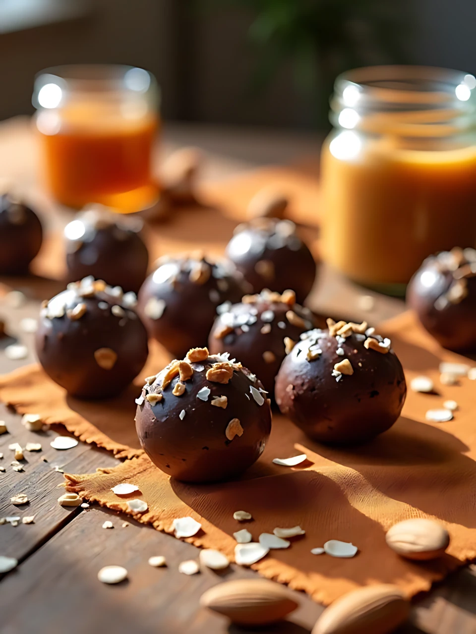 No Bake Energy Bites 18 - Chocolate Almond Butter Oatmeal Bites