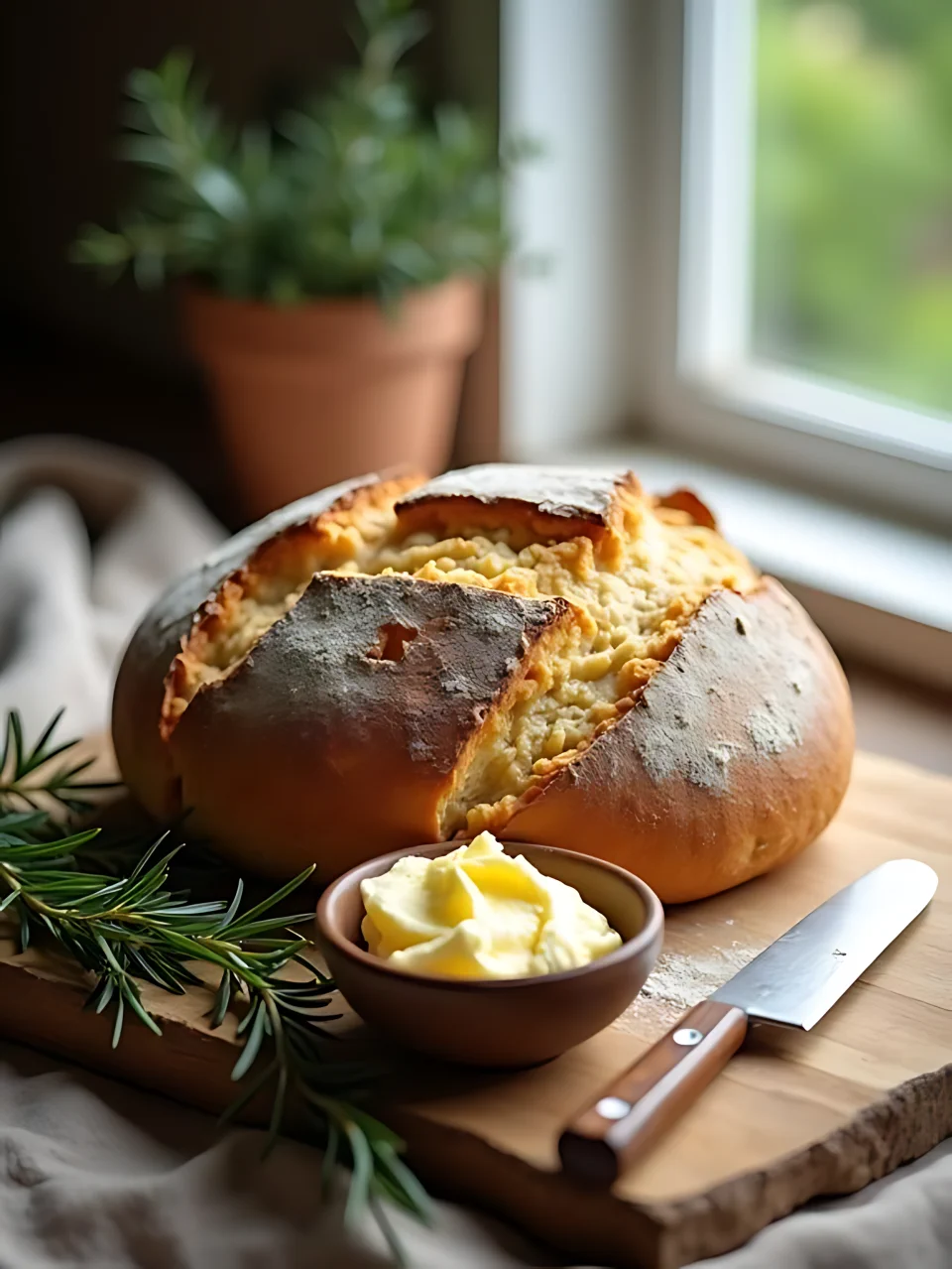 No Yeast Bread Recipes 05 - Homemade Rustic Bread