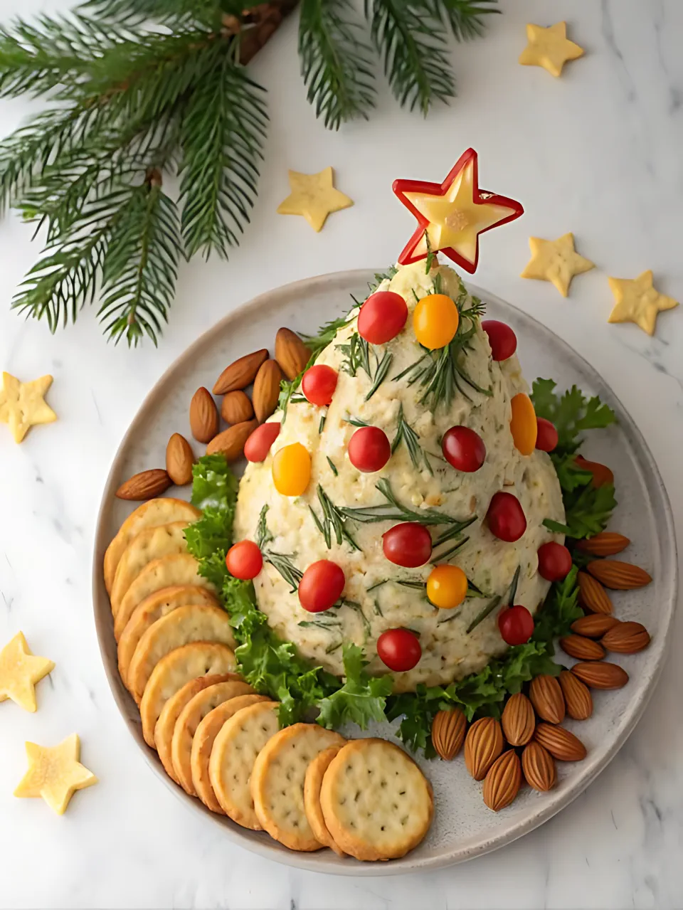 Christmas Appetizer Recipes 1 - Christmas Tree Cheese Ball