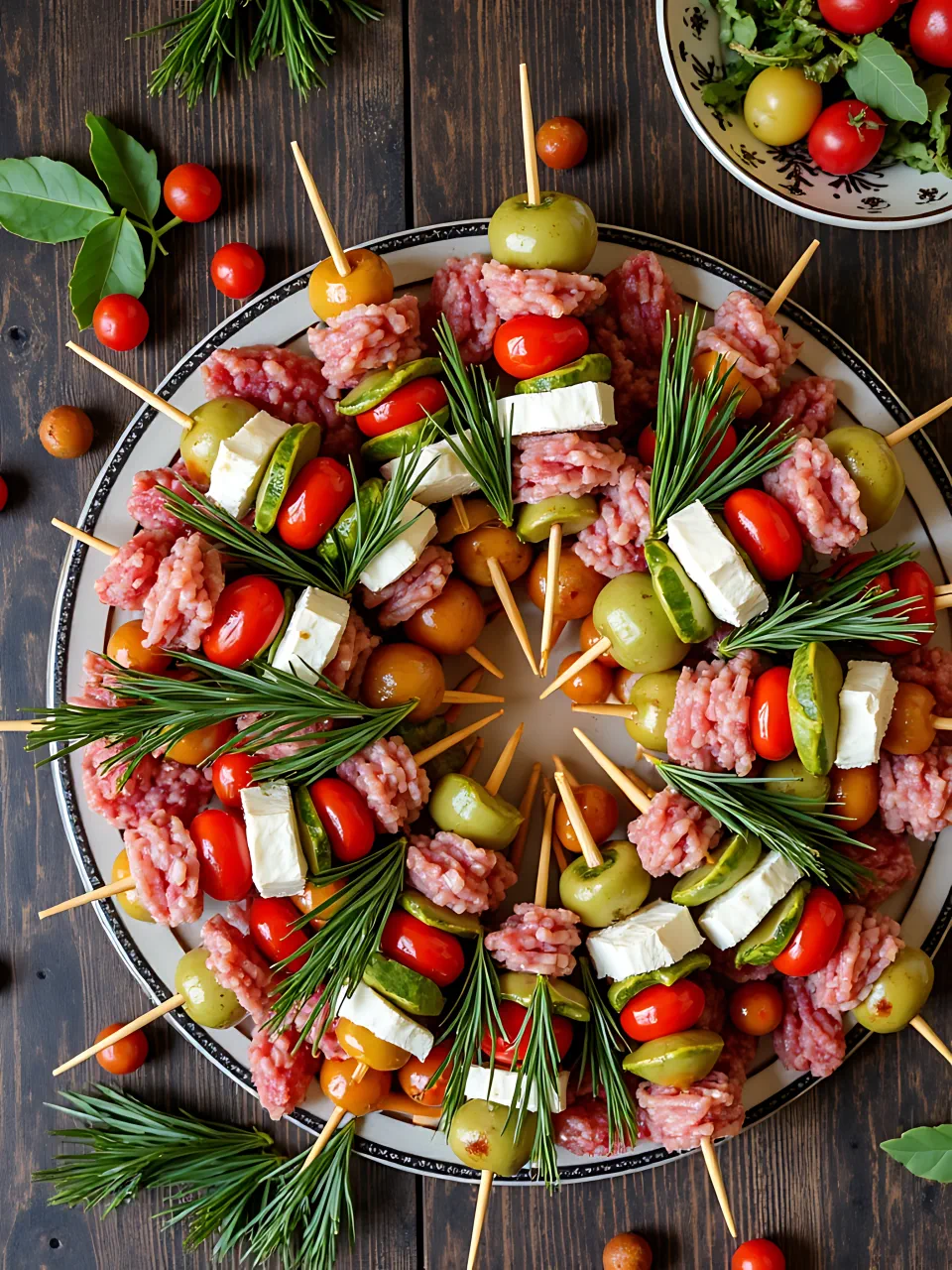 Christmas Appetizer Recipes 15 - Antipasto Wreath