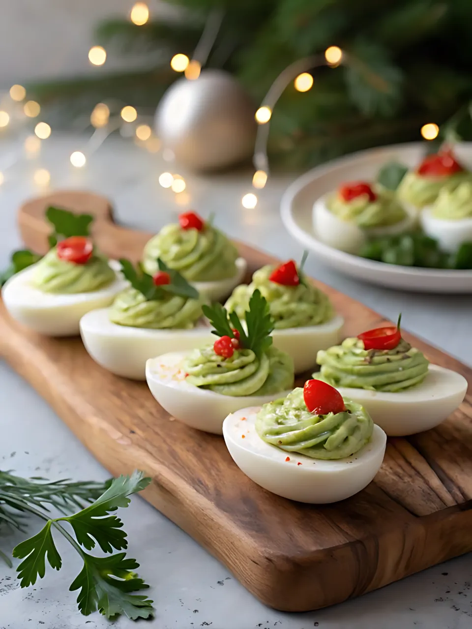 Christmas Appetizer Recipes 3 - Christmas Deviled Eggs