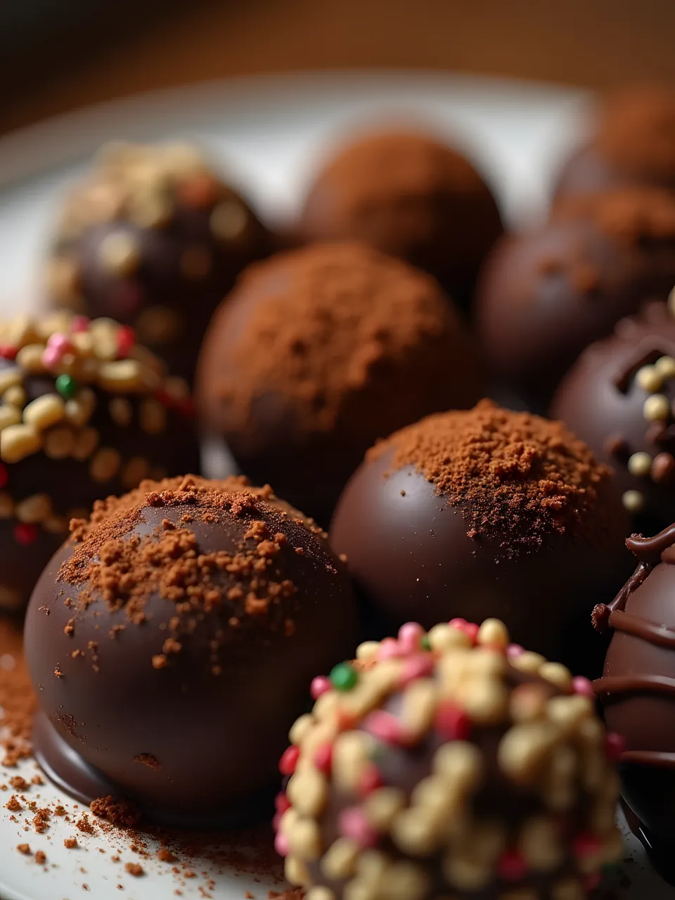 Christmas Candy Recipes 17 - Dark Chocolate Truffles