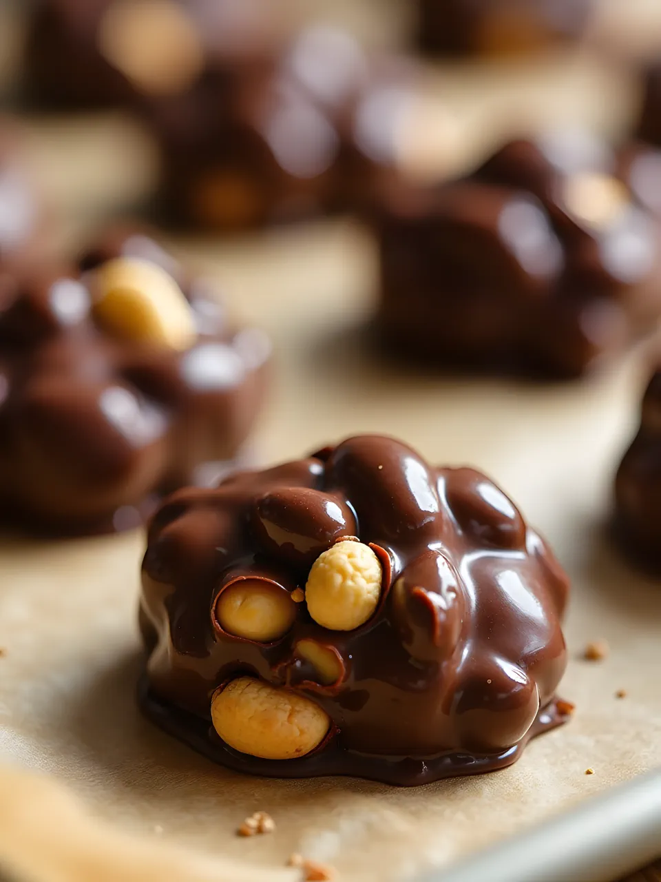 Christmas Candy Recipes 22 - Chocolate Peanut Clusters