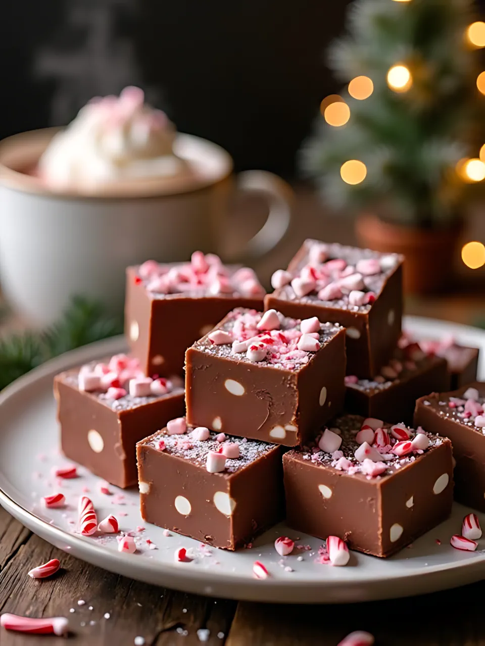 Christmas Fudge Recipes 5 - Peppermint Marshmallow Fudge