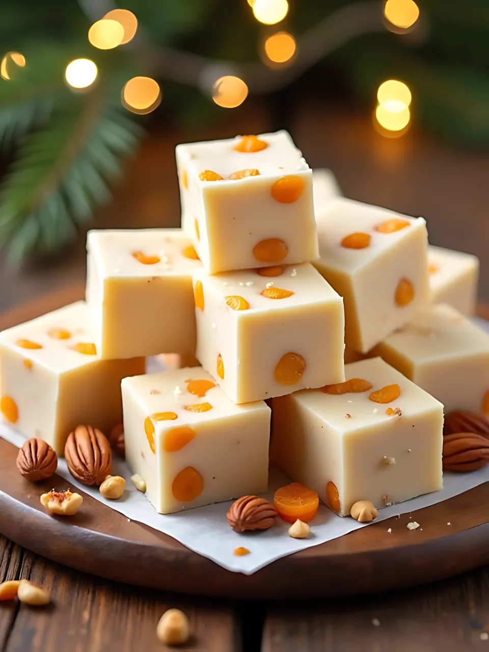 Christmas Fudge Recipes 18 - Apricot-Nut White Fudge