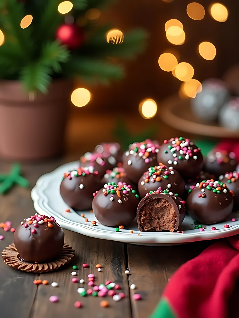 Christmas Truffle Recipes 1 - Christmas Chocolate Truffles
