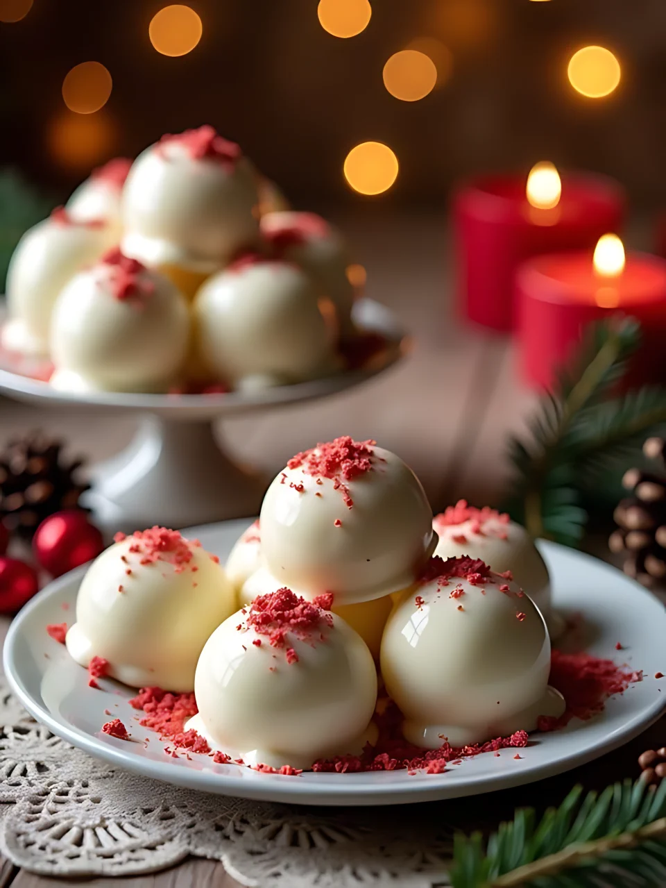 Christmas Truffle Recipes 7 - Red Velvet Cupcake Truffles
