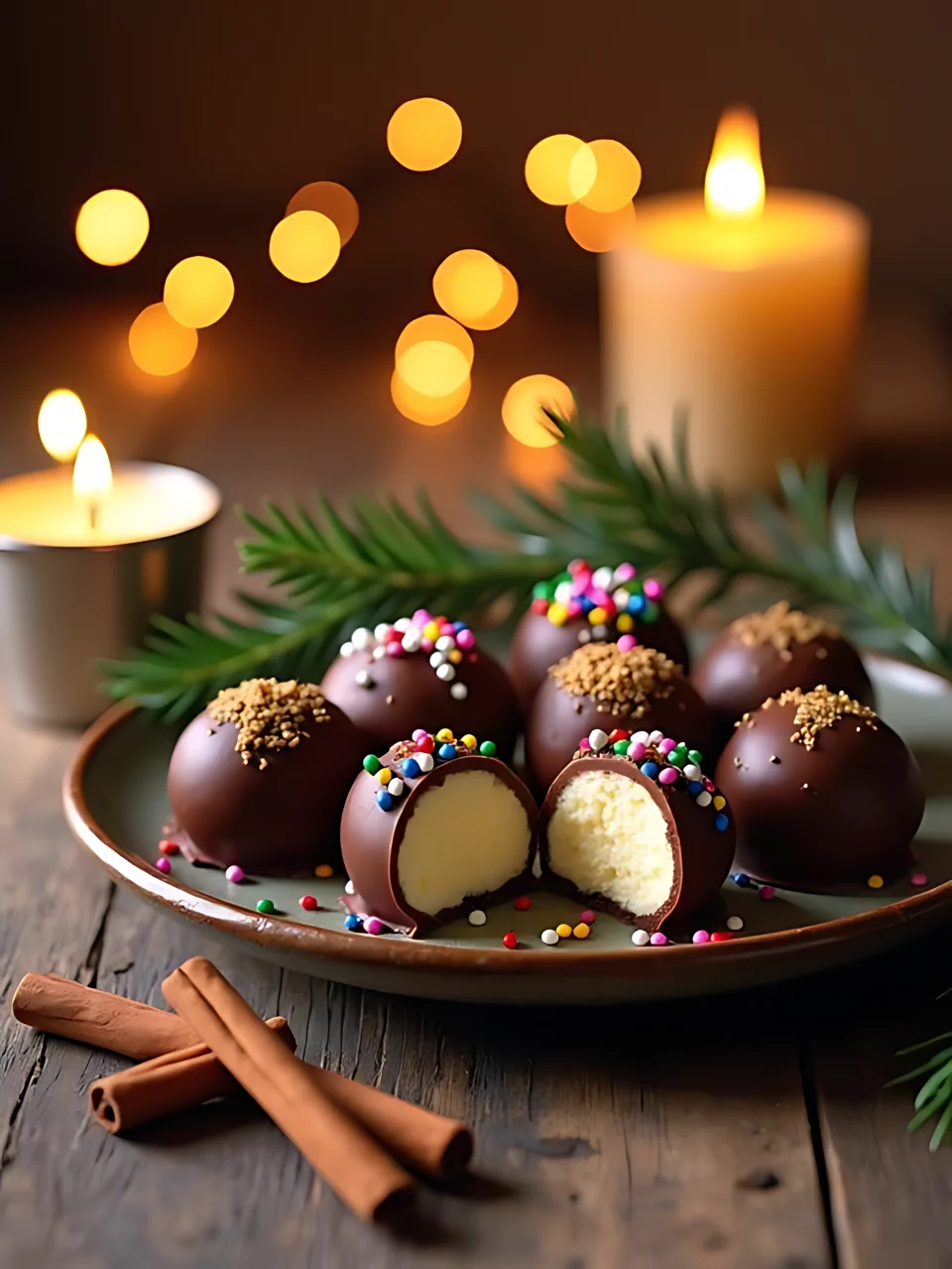 Christmas Truffle Recipes 10 - Holiday Buttercream Truffles
