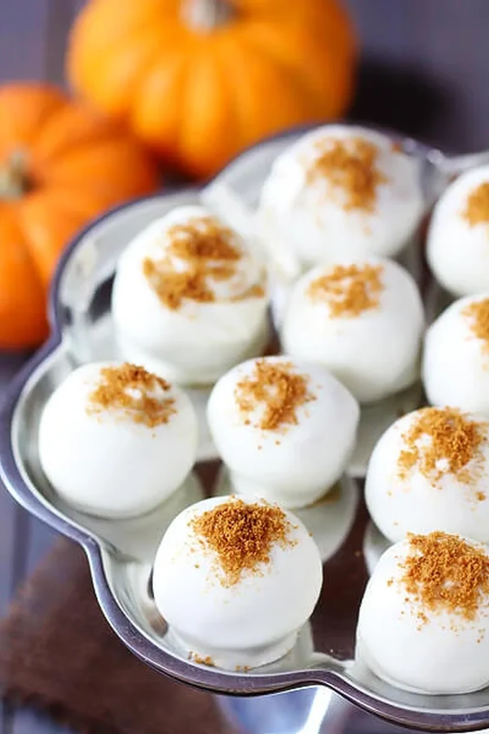 Christmas Truffle Recipes 24 - Pumpkin Cream Cheese Truffles	