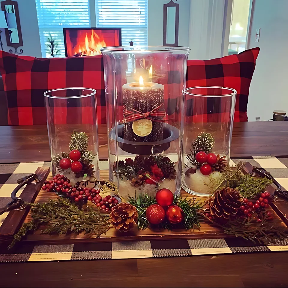 DIY Christmas Centerpiece 11 - Faux Holiday Florals	