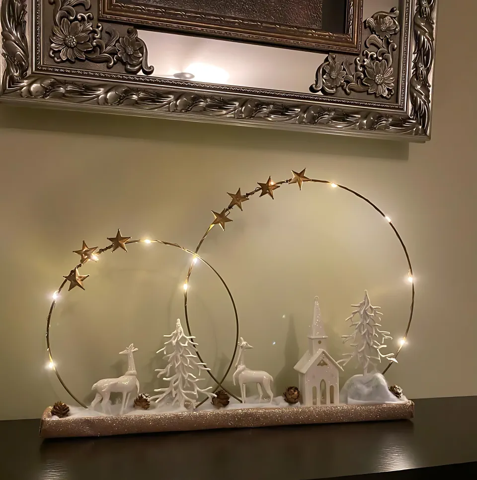 DIY Christmas Centerpiece 13 - Christmas Winter Wonderland	