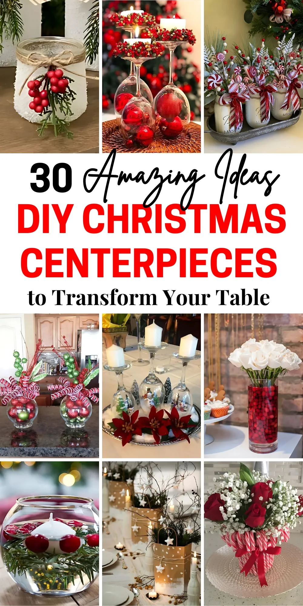 DIY Christmas Centerpieces 1