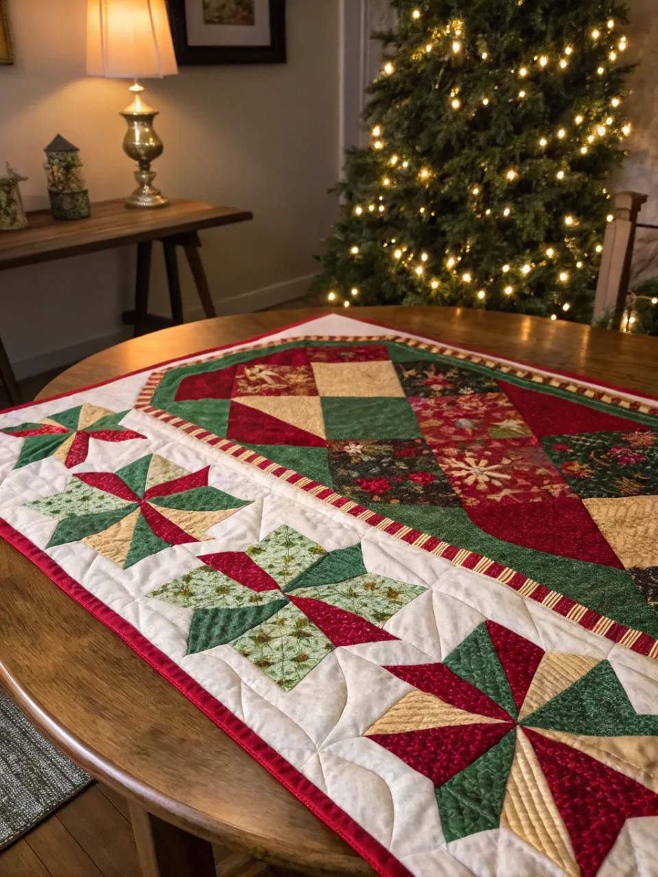 DIY Christmas Decor Ideas 22 - Quilted Christmas Decorations