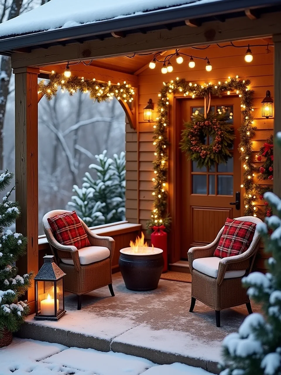 DIY Christmas Decor Ideas 4 - Cozy Outdoor Spaces